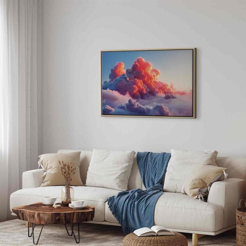 Quadro - Twilight Spectacle: Clouds in Shades of Pink and Violet in Poster e stampe Collezione Casa - Trebisacce, commercioVirtuoso.it