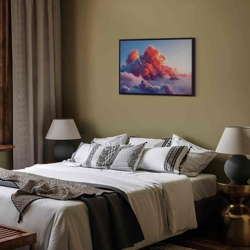 Quadro - Twilight Spectacle: Clouds in Shades of Pink and Violet in Poster e stampe Collezione Casa - Trebisacce, commercioVirtuoso.it