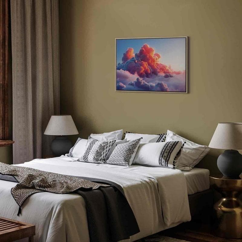 Quadro - Twilight Spectacle: Clouds in Shades of Pink and Violet in Poster e stampe Collezione Casa - Trebisacce, commercioVirtuoso.it