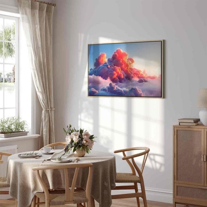 Quadro - Twilight Spectacle: Clouds in Shades of Pink and Violet in Poster e stampe Collezione Casa - Trebisacce, commercioVirtuoso.it