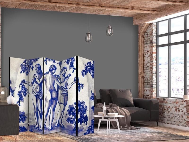 Paravento - Three Graces - Women Among Grapevines Inspired by Ancient Painting in Paraventi Collezione Casa - Trebisacce, commercioVirtuoso.it