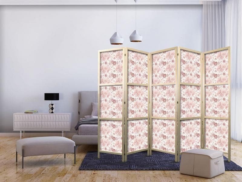 Paravento giapponese Esplosione di fiori rosa 5 ante in Paraventi Collezione Casa - Trebisacce, commercioVirtuoso.it