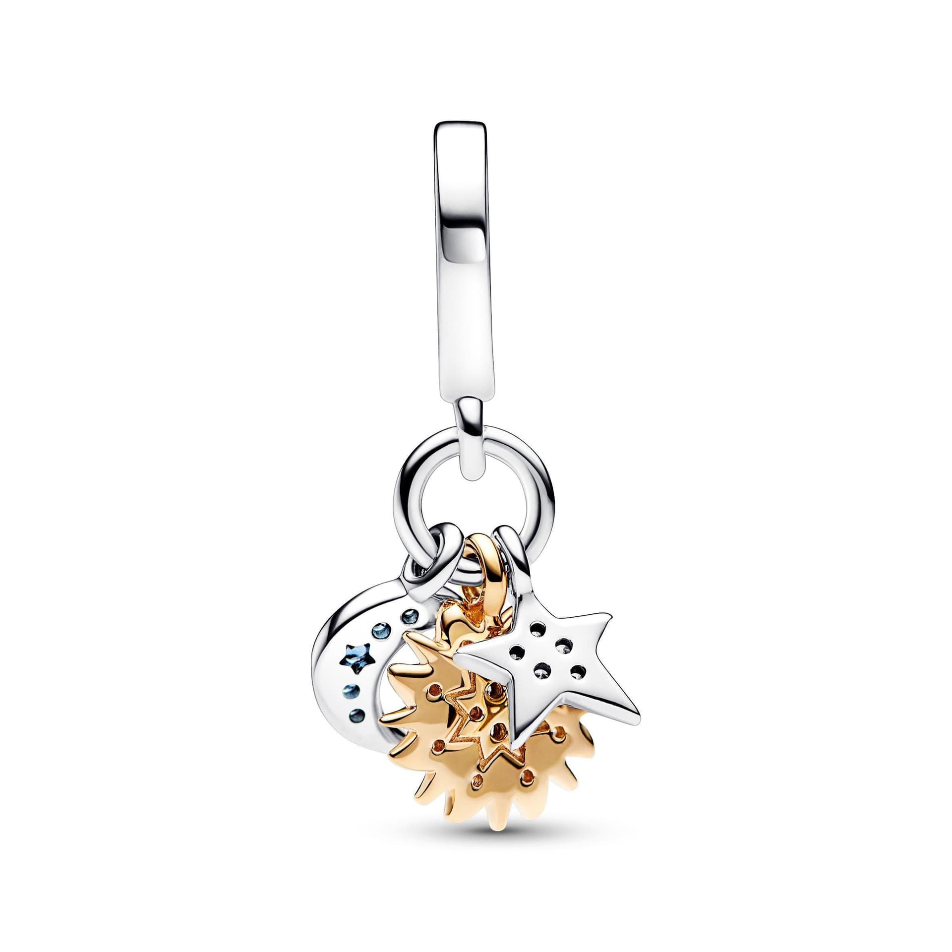 Pandora - Charm Pendente Stella, Sole e Luna in Bead Charm Alba Gioielli - Casoria, commercioVirtuoso.it