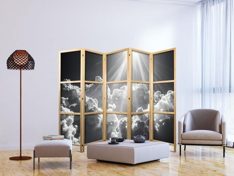 Paravento giapponese - Hope in the Clouds: Inspiring Rays of the Sun – Awaken Emotions in Paraventi Collezione Casa - Trebisacce, commercioVirtuoso.it