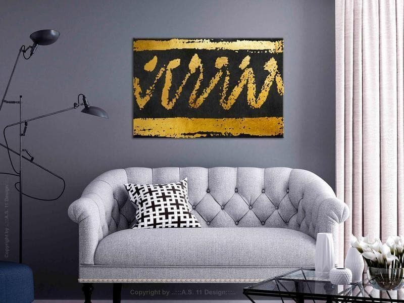 Quadro - Gold Seal (1 Part) Wide in Poster e stampe Collezione Casa - Trebisacce, commercioVirtuoso.it