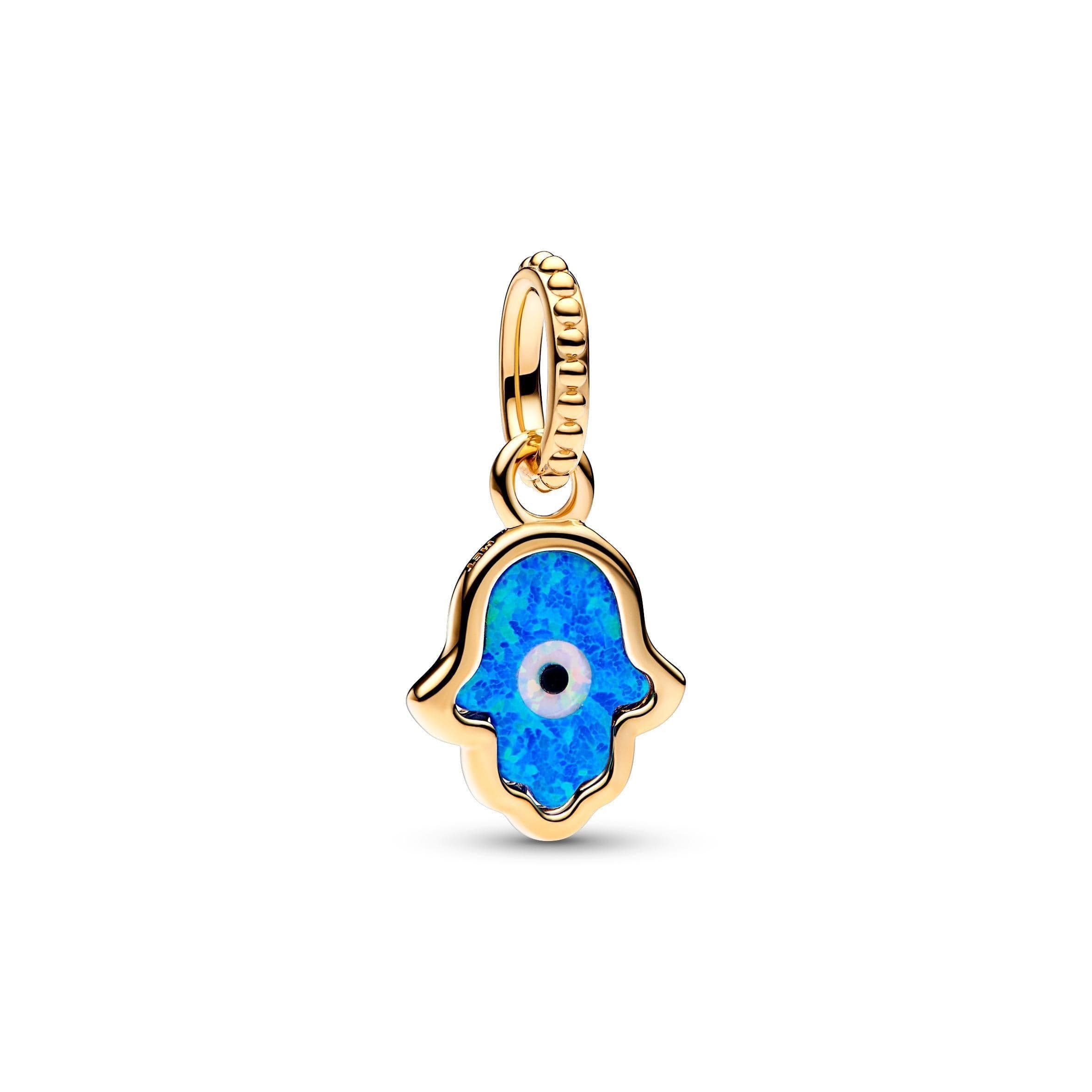Pandora - Charm Pendente Mano di Fatima Opale Blu in Bead Charm Alba Gioielli - Casoria, commercioVirtuoso.it