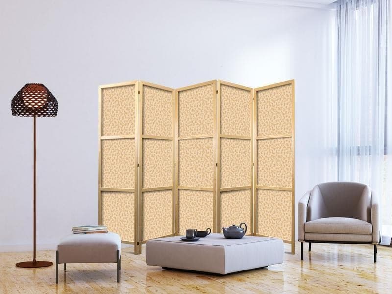 Paravento giapponese - Tiny Dots - Optimistic Pattern in Peach Colors in Paraventi Collezione Casa - Trebisacce, commercioVirtuoso.it