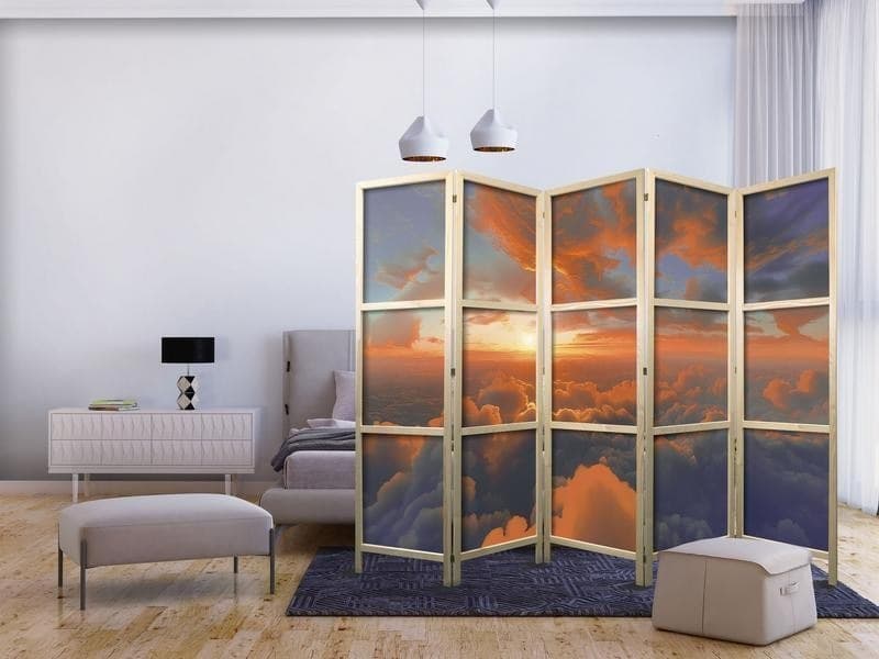 Paravento giapponese - When Dawn Tickles the Clouds: A Spectacle of Colors on the Morning Sky in Paraventi Collezione Casa - Trebisacce, commercioVirtuoso.it