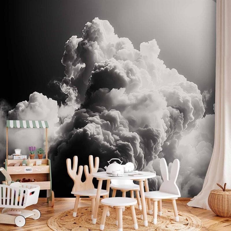 Carta da parati - Clouds Like from Dreams: Let the Sun Illuminate Your Day – A Visual Feast in Carta da parati Collezione Casa - Trebisacce, commercioVirtuoso.it