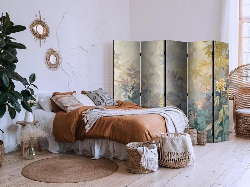 Paravento - Tapestry Pattern With Meadow and Flowers - Kilim With Spring Motif in Arazzi e tappezzeria Collezione Casa - Trebisacce, commercioVirtuoso.it