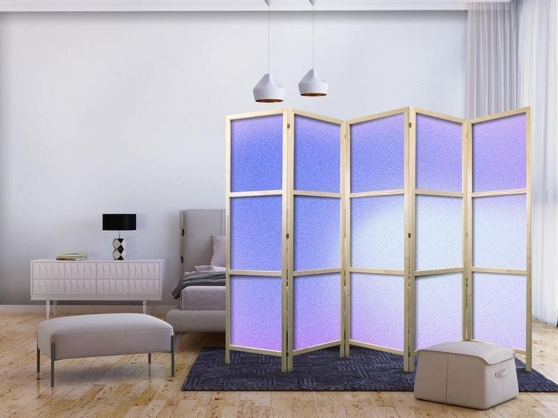 Paravento giapponese - Heather Mist - Delicate Gradient Composed of Various Shades of Violet in Paraventi Collezione Casa - Trebisacce, commercioVirtuoso.it