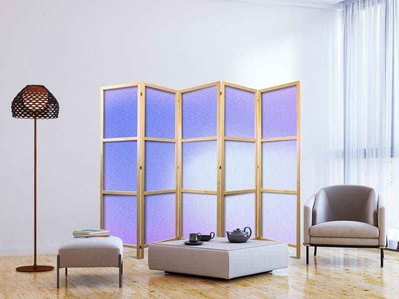 Paravento giapponese - Heather Mist - Delicate Gradient Composed of Various Shades of Violet in Paraventi Collezione Casa - Trebisacce, commercioVirtuoso.it