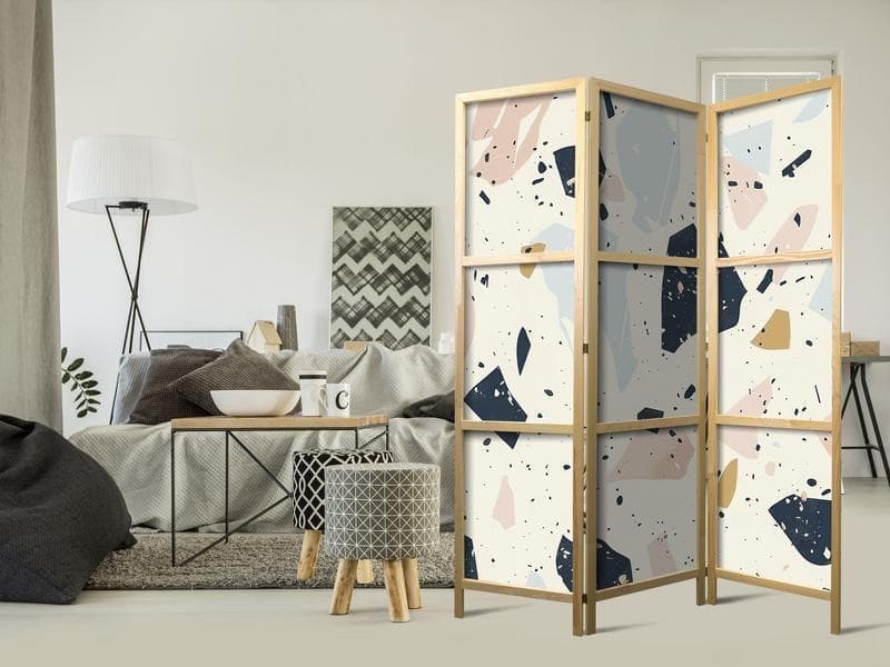 Paravento giapponese - Terrazzo with Large - Scaled Stones in Muted Colors in Paraventi Collezione Casa - Trebisacce, commercioVirtuoso.it