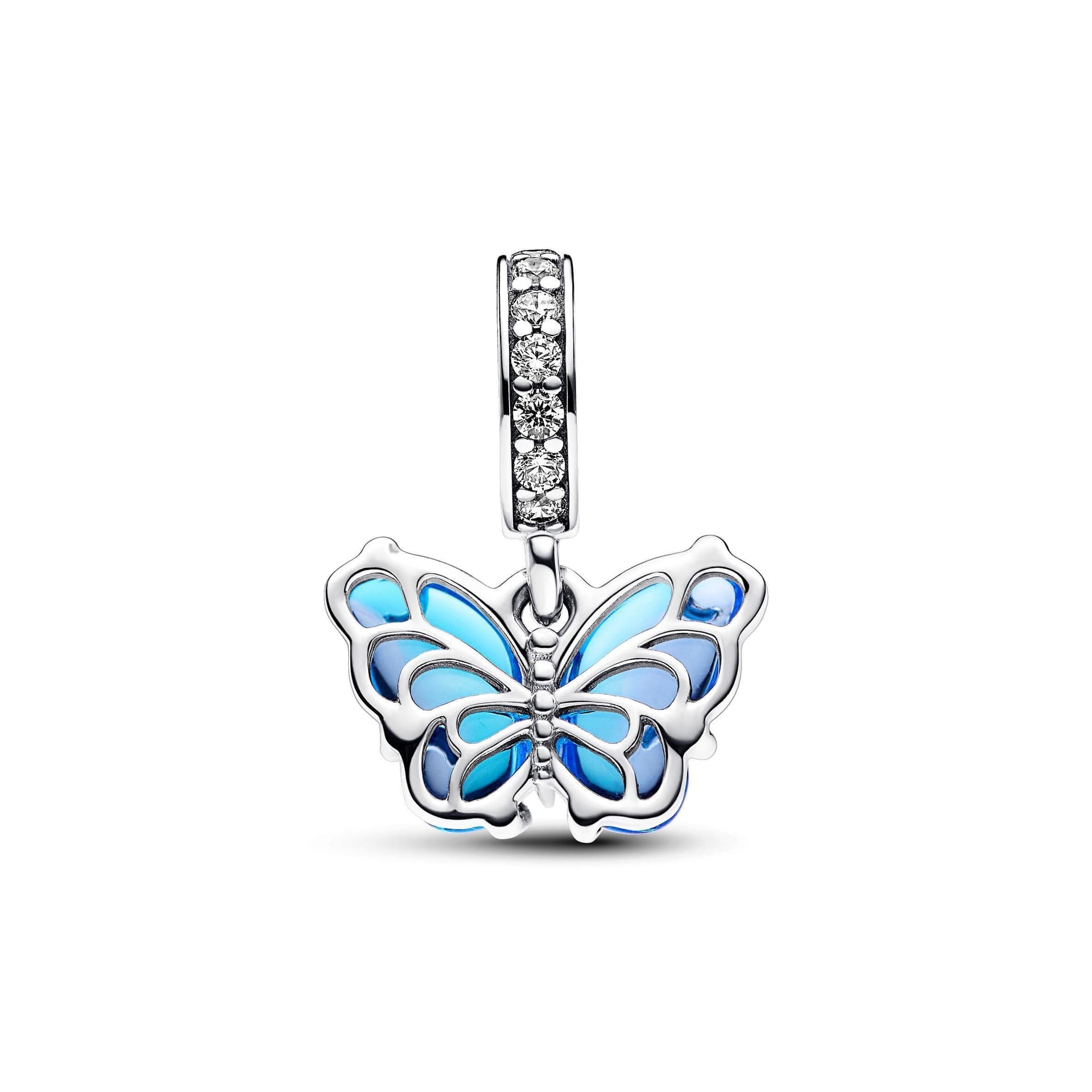 Pandora - Charm Pendente Farfalla Vetro di Murano Blu in Bead Charm Alba Gioielli - Casoria, commercioVirtuoso.it