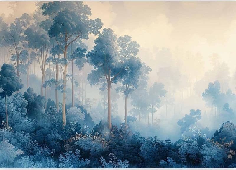Carta da parati Foresta blu fatata in Carta da parati Collezione Casa - Trebisacce, commercioVirtuoso.it