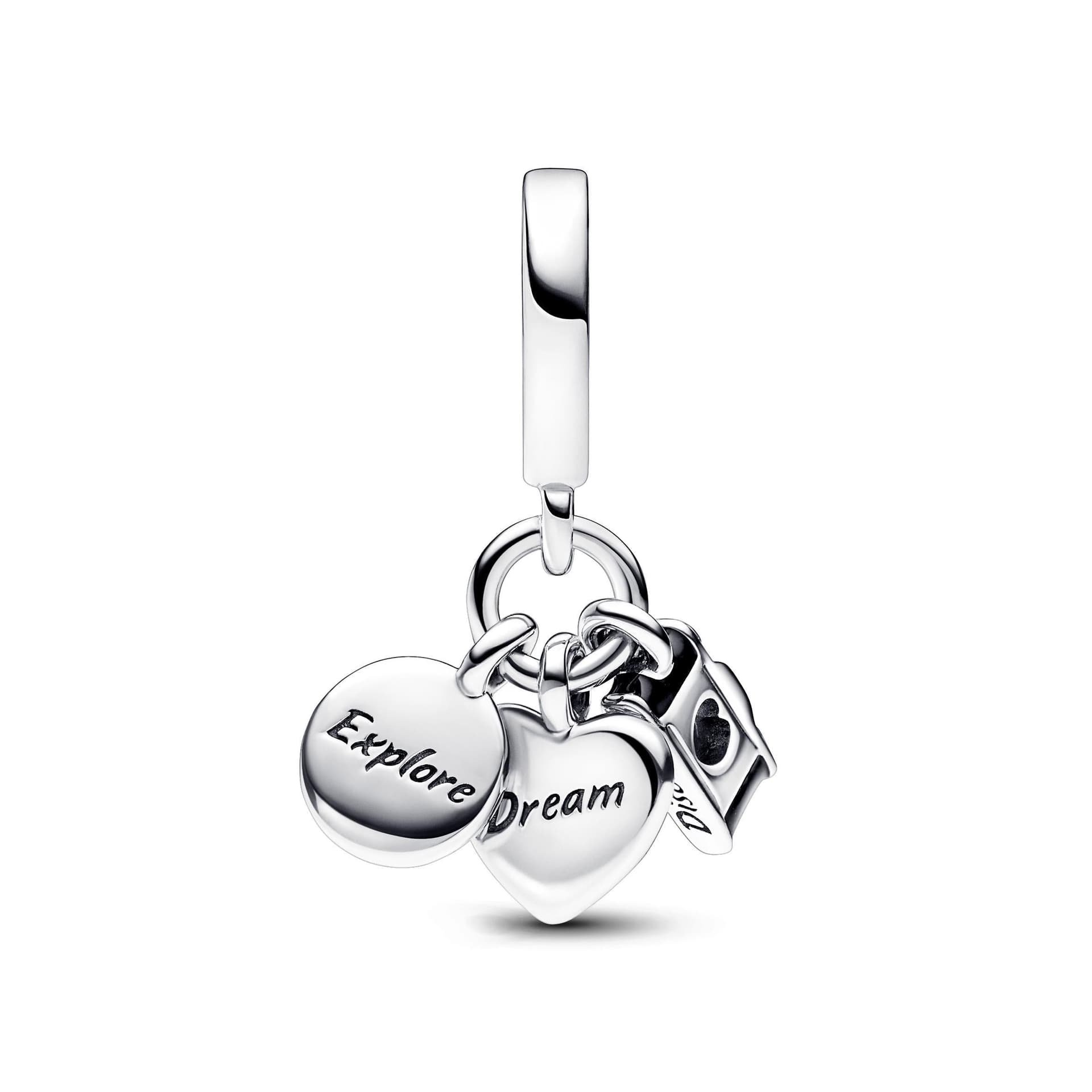 Pandora - Charm Pendente Fotocamera, Cuore e Bussola in Bead Charm Alba Gioielli - Casoria, commercioVirtuoso.it