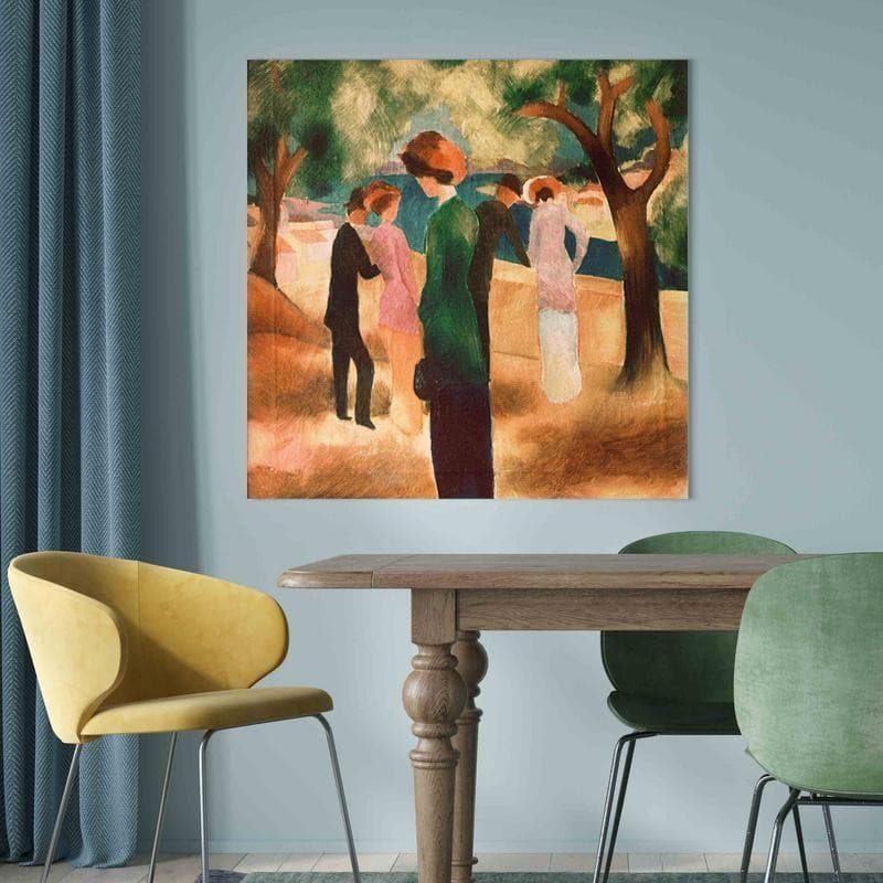 Quadro - Lady in Green Jacket (August Macke) in Poster e stampe Collezione Casa - Trebisacce, commercioVirtuoso.it