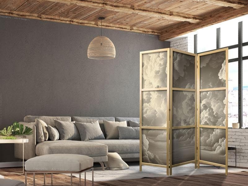 Paravento giapponese - Whisper of Illuminated Clouds: Soft Play of Light in the Theater of the Heavens in Paraventi Collezione Casa - Trebisacce, commercioVirtuoso.it