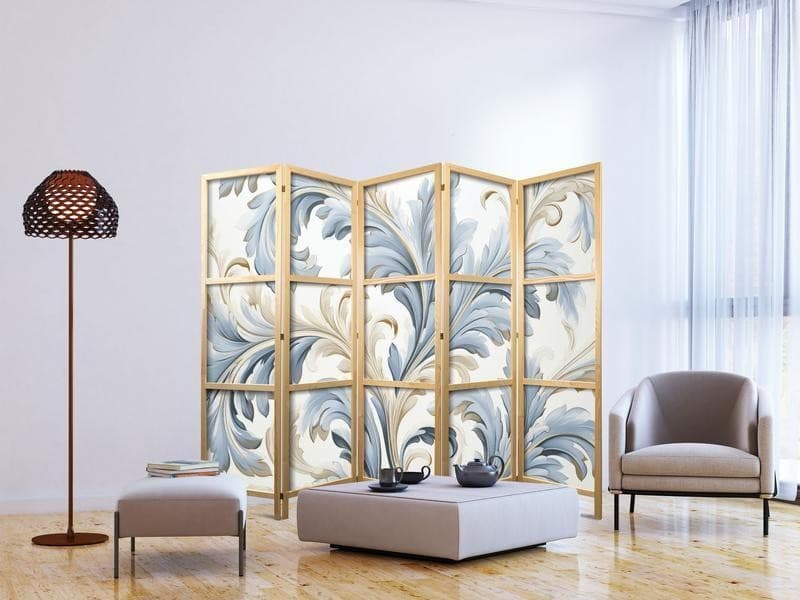 Paravento giapponese Elegante ornamento barocco 5 ante in Paraventi Collezione Casa - Trebisacce, commercioVirtuoso.it