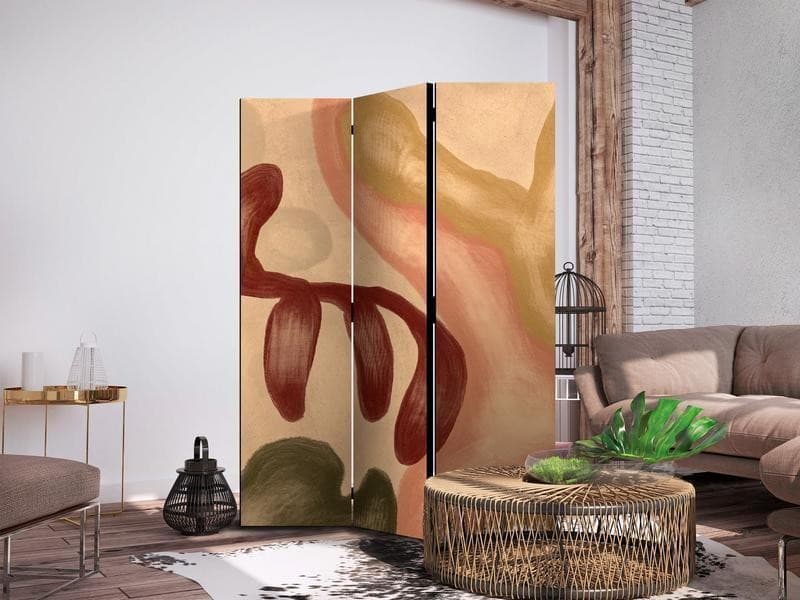 Paravento - Worn Figures - Shapes in Lime Wash Technique in Warm Colors in Statuine Collezione Casa - Trebisacce, commercioVirtuoso.it