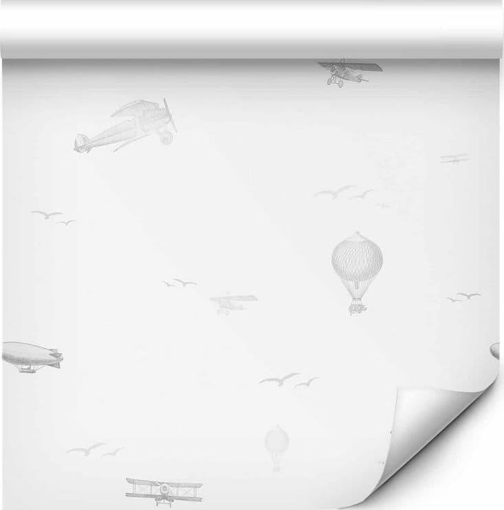 Tappezzeria murale Aeroplani e mongolfiere in Carta da parati Collezione Casa - Trebisacce, commercioVirtuoso.it