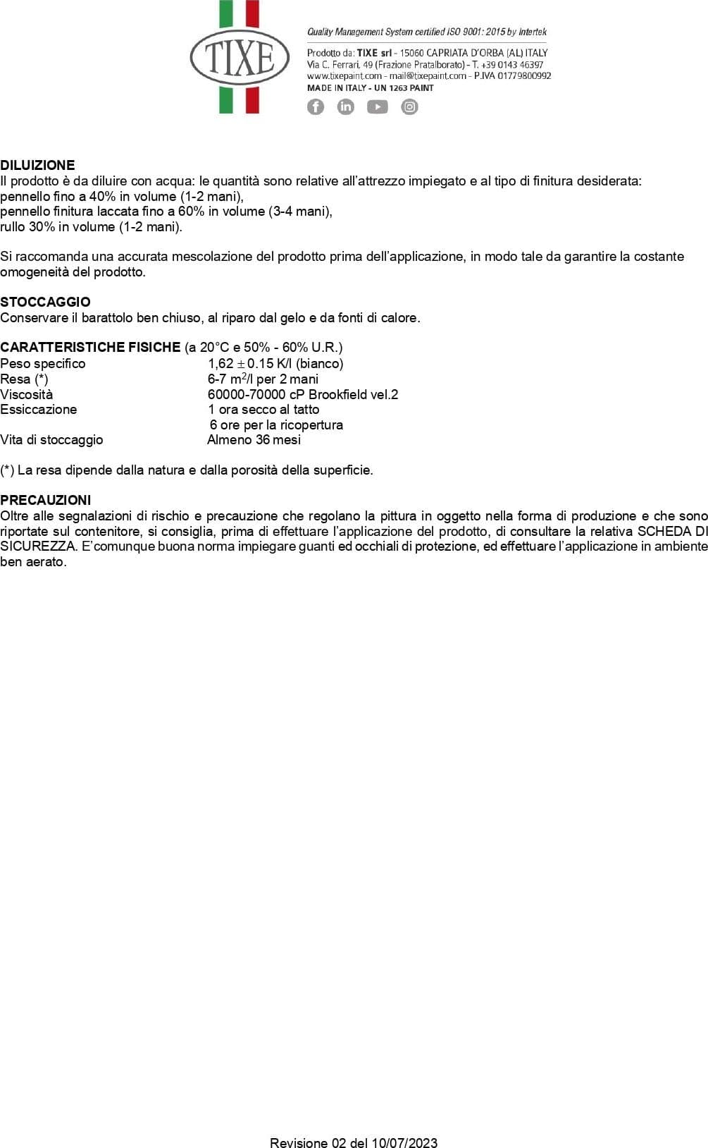 Tixe Turchino 4lt idro pittura lavabile microporosa extra bianca opaca per interni in Pittura per pareti Aloiserw.com - Altomonte, commercioVirtuoso.it