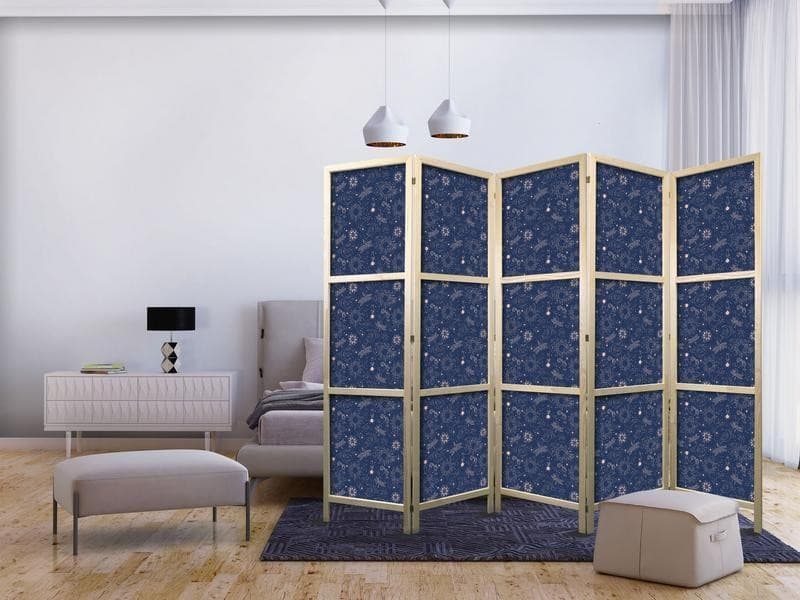 Paravento giapponese - Cosmic Inspirations - Pattern with Stars and Constellations on a Dark Background in Paraventi Collezione Casa - Trebisacce, commercioVirtuoso.it