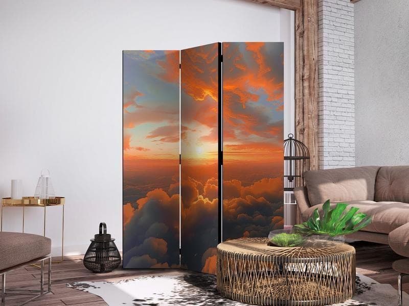 Paravento - When Dawn Tickles the Clouds: A Spectacle of Colors on the Morning Sky in Paraventi Collezione Casa - Trebisacce, commercioVirtuoso.it