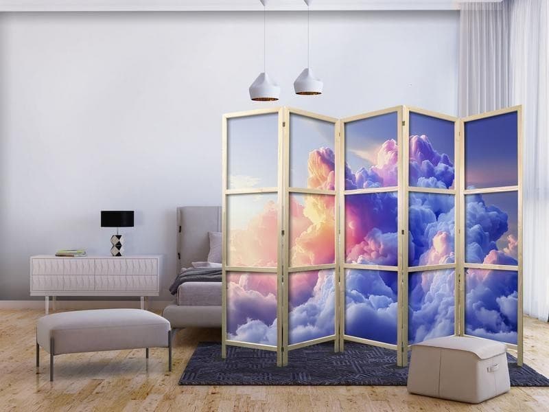 Paravento giapponese - Clouds Like Painted: Artistic Brushes of Dawn Painting the Sky in Paraventi Collezione Casa - Trebisacce, commercioVirtuoso.it