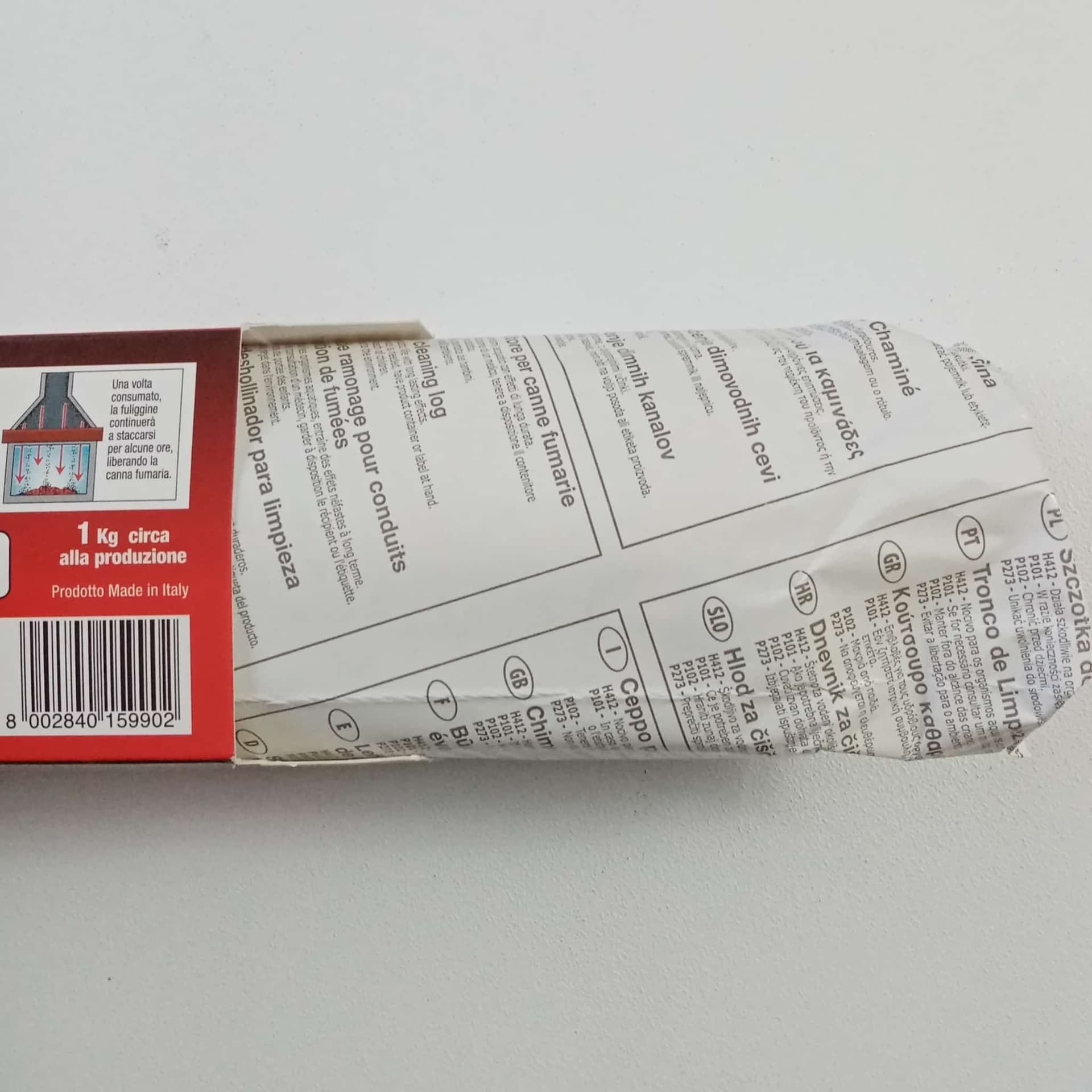 Ceppo tronchetto legno spazzacamino puliscicamino stufa da 1,0kg circa in Legna Aloiserw.com - Altomonte, commercioVirtuoso.it