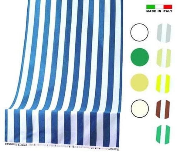 TENDA DA SOLE "RIO" CON TUNNEL CM.140 x cm.300 h in poliestere - bianco/blu in prodotto EuroStore07 - Alatri, commercioVirtuoso.it