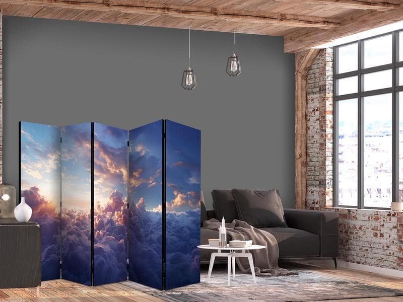 Paravento - The Sun in Hiding: The Golden Face of the Sky Above a Cloudy Sea in Schermi divisori e protettivi per balconi Collezione Casa - Trebisacce, commercioVirtuoso.it