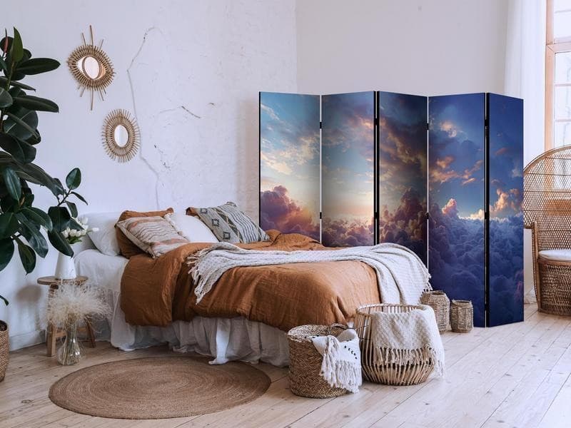 Paravento - The Sun in Hiding: The Golden Face of the Sky Above a Cloudy Sea in Schermi divisori e protettivi per balconi Collezione Casa - Trebisacce, commercioVirtuoso.it