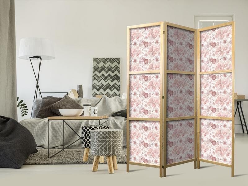 Paravento giapponese Esplosione di fiori rosa 3 ante in Paraventi Collezione Casa - Trebisacce, commercioVirtuoso.it