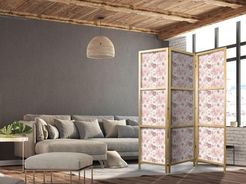 Paravento giapponese Esplosione di fiori rosa 3 ante in Paraventi Collezione Casa - Trebisacce, commercioVirtuoso.it