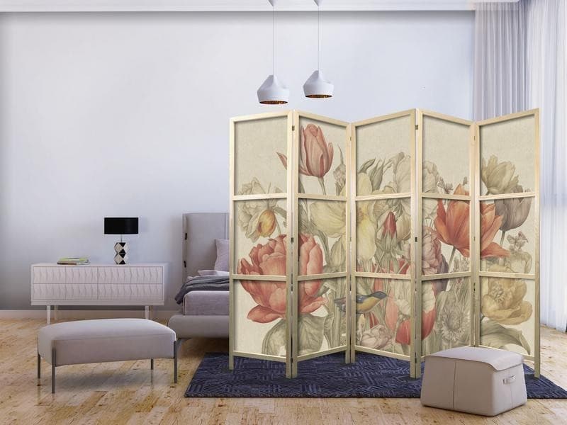 Paravento giapponese Bouquet di tulipani 5 ante in Paraventi Collezione Casa - Trebisacce, commercioVirtuoso.it
