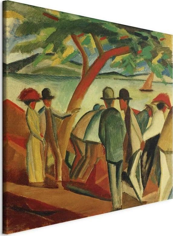 Quadro - Spaziergänger am See (August Macke) in Poster e stampe Collezione Casa - Trebisacce, commercioVirtuoso.it