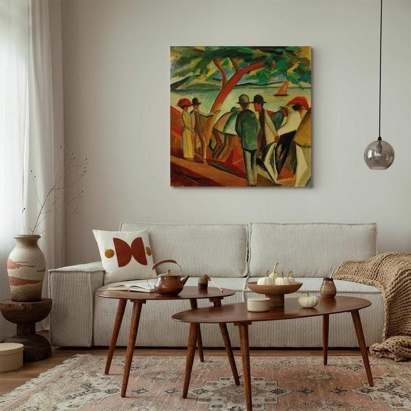 Quadro - Spaziergänger am See (August Macke) in Poster e stampe Collezione Casa - Trebisacce, commercioVirtuoso.it