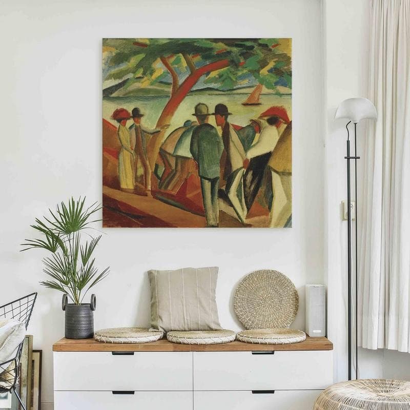 Quadro - Spaziergänger am See (August Macke) in Poster e stampe Collezione Casa - Trebisacce, commercioVirtuoso.it
