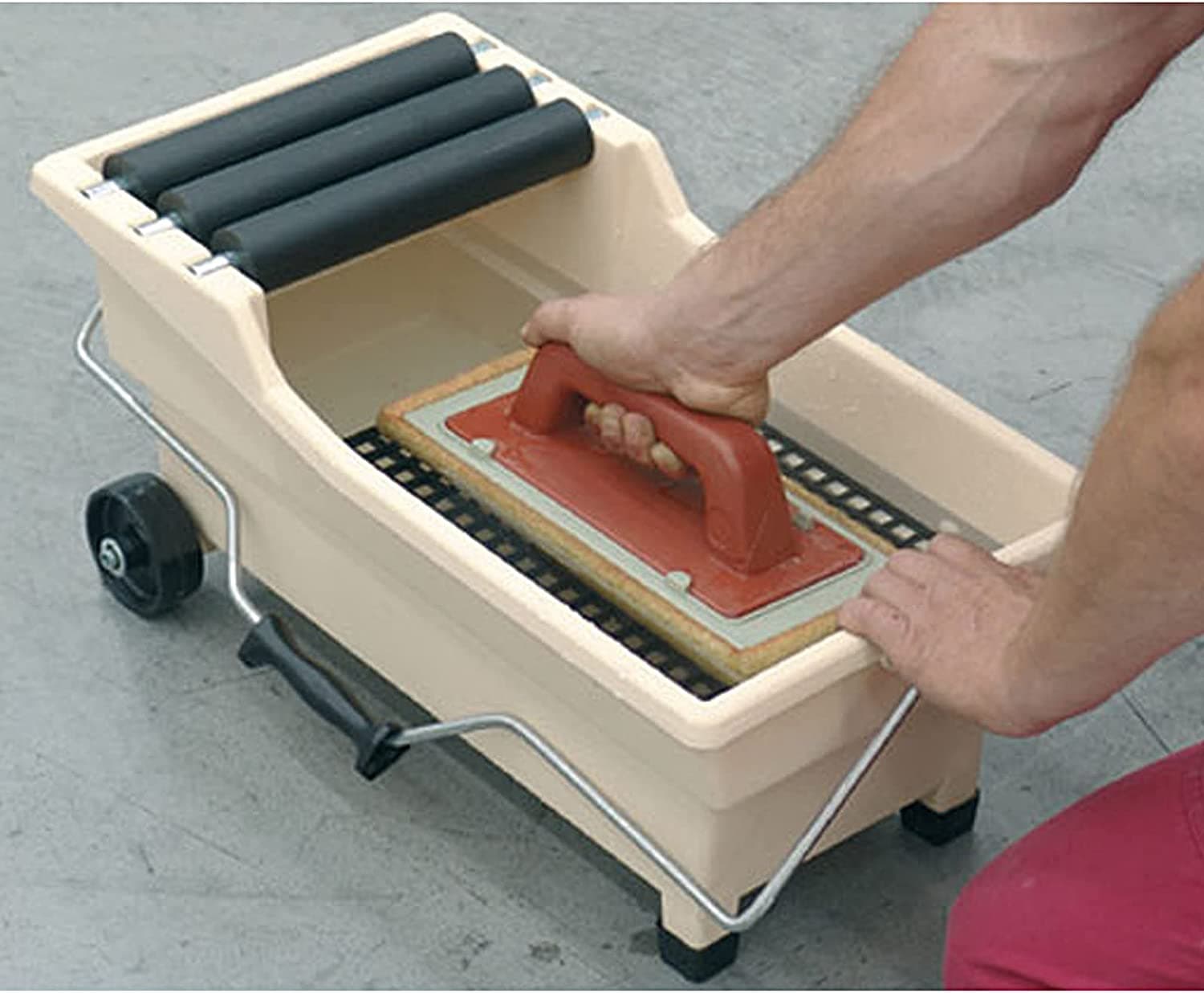 RAIMONDI --VASCHETTA LAVAGGIO "PULIRAPID" LT.20 KIT GRIGLIA 3 RULLI E 1 FRATTONE in prodotto EuroStore07 - Alatri, commercioVirtuoso.it