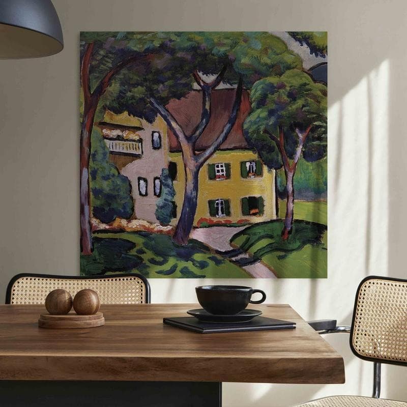Quadro - Staudacherhaus in Tegernsee (August Macke) in Poster e stampe Collezione Casa - Trebisacce, commercioVirtuoso.it
