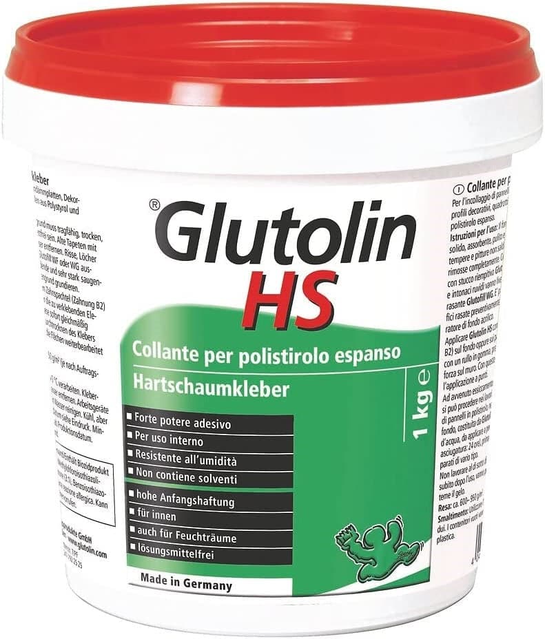 COLLANTE PER POLISTIROLO ESTRUSO GLUTOLIN HS -- 1 KG in prodotto EuroStore07 - Alatri, commercioVirtuoso.it