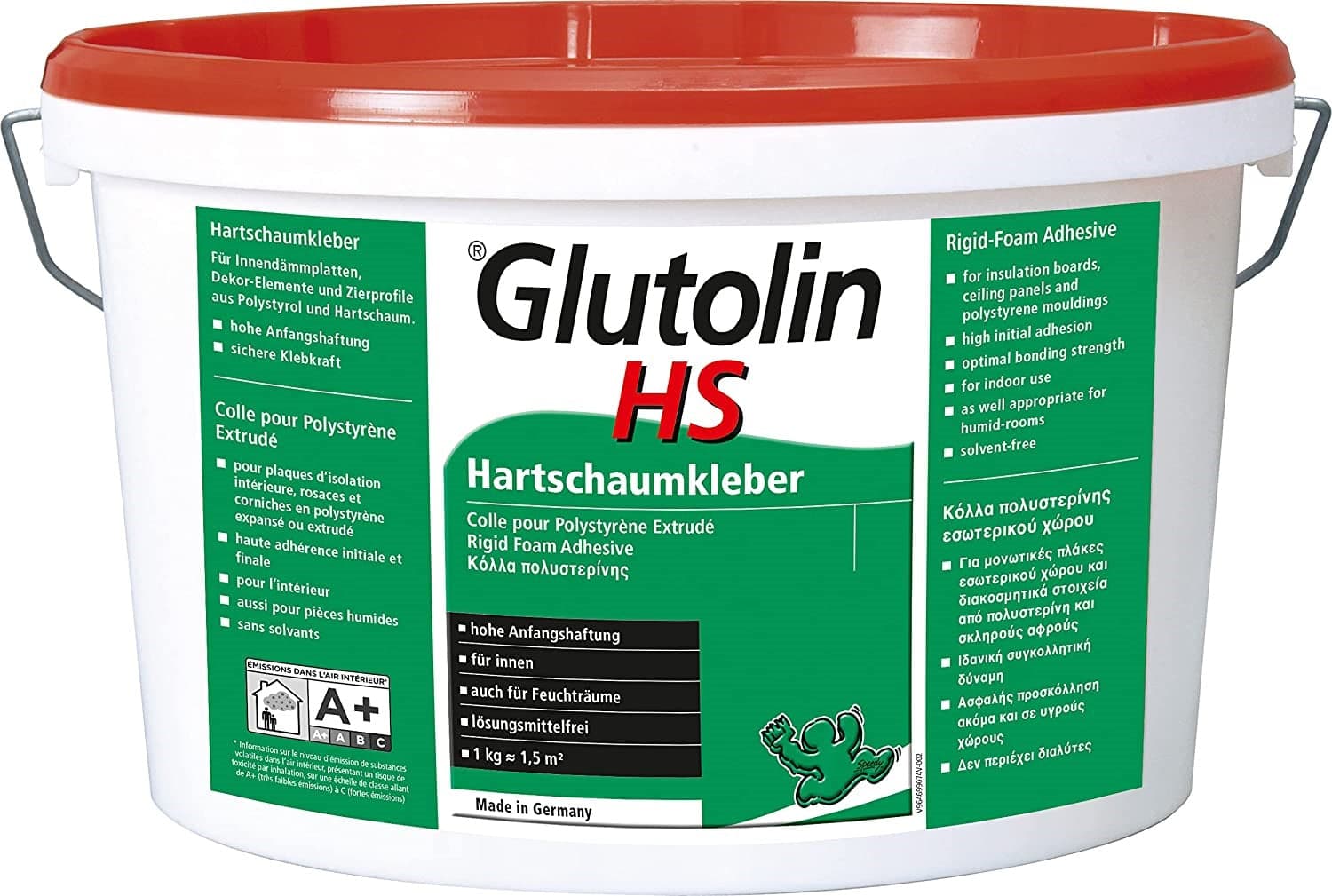 COLLANTE PER POLISTIROLO ESTRUSO GLUTOLIN HS -- 8 KG FER-446631 in prodotto EuroStore07 - Alatri, commercioVirtuoso.it