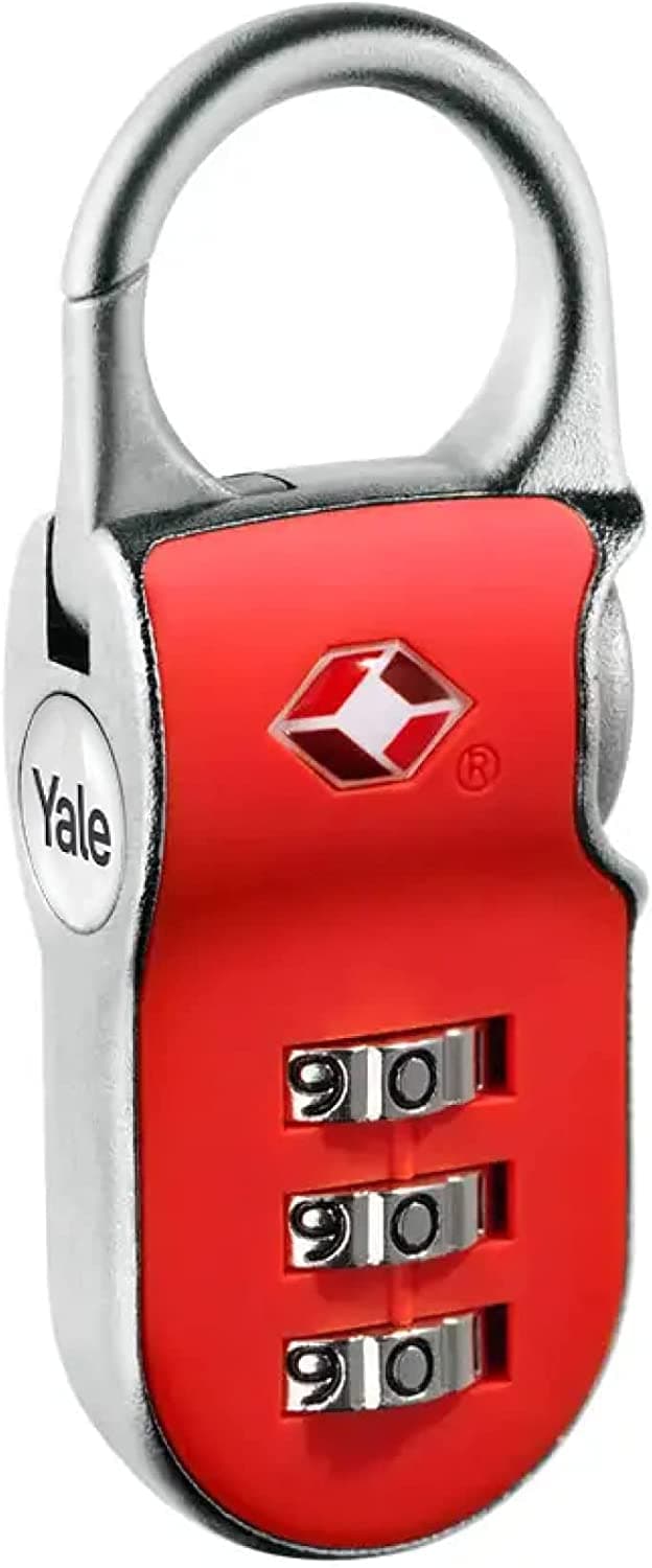 LUCCHETTO AD ARCO A COMBINAZIONE VALIGE CON DISPOSITIVO TSA YTP2 - mm.26 rosso in prodotto EuroStore07 - Alatri, commercioVirtuoso.it
