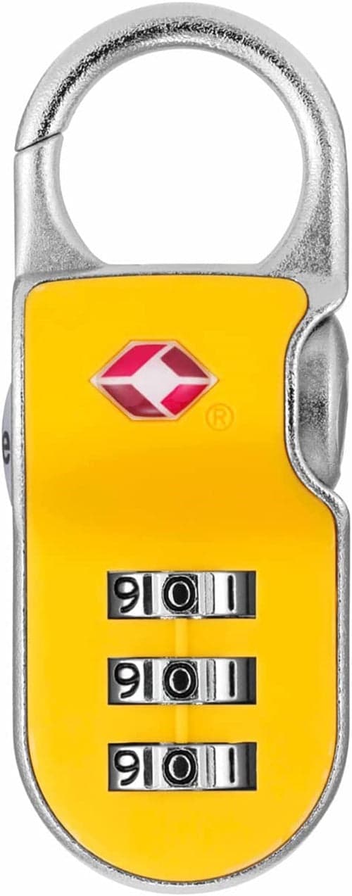 LUCCHETTO AD ARCO A COMBINAZIONE VALIGE CON DISPOSITIVO TSA YTP2 mm.26 giallo in prodotto EuroStore07 - Alatri, commercioVirtuoso.it