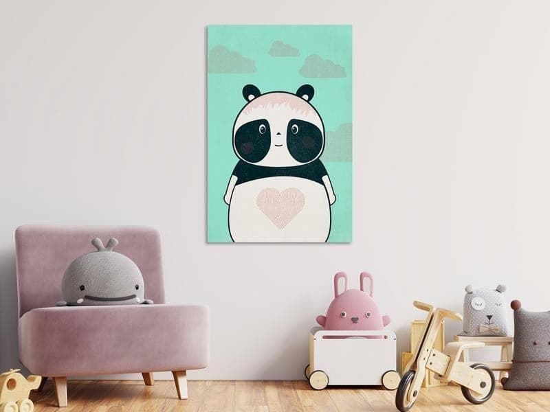 Quadro - Careful Panda (1 Part) Vertical in Poster e stampe Collezione Casa - Trebisacce, commercioVirtuoso.it