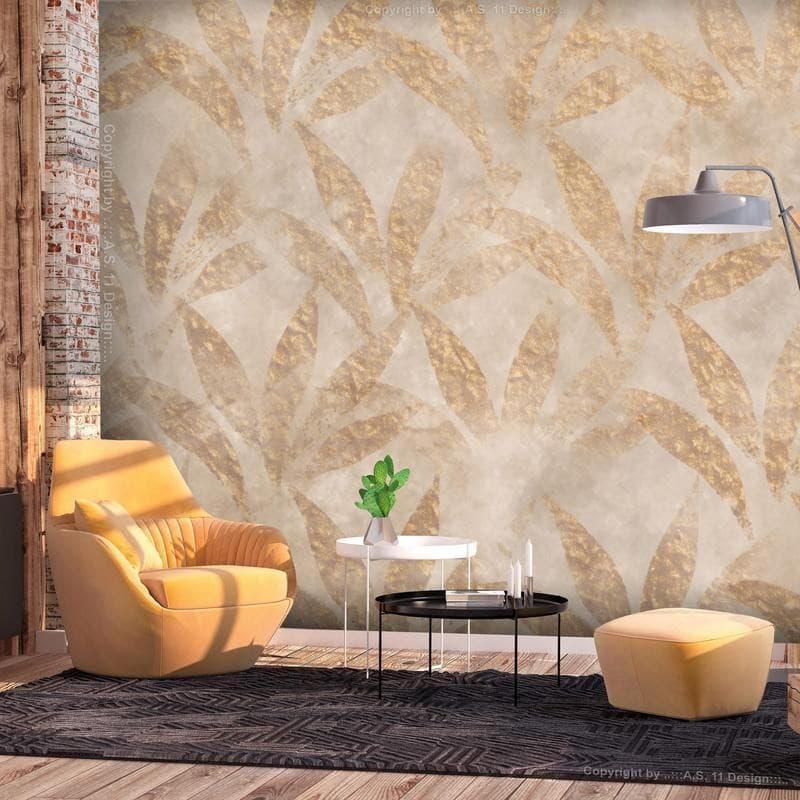 Carta da parati - Leaves and Gold in Carta da parati Collezione Casa - Trebisacce, commercioVirtuoso.it