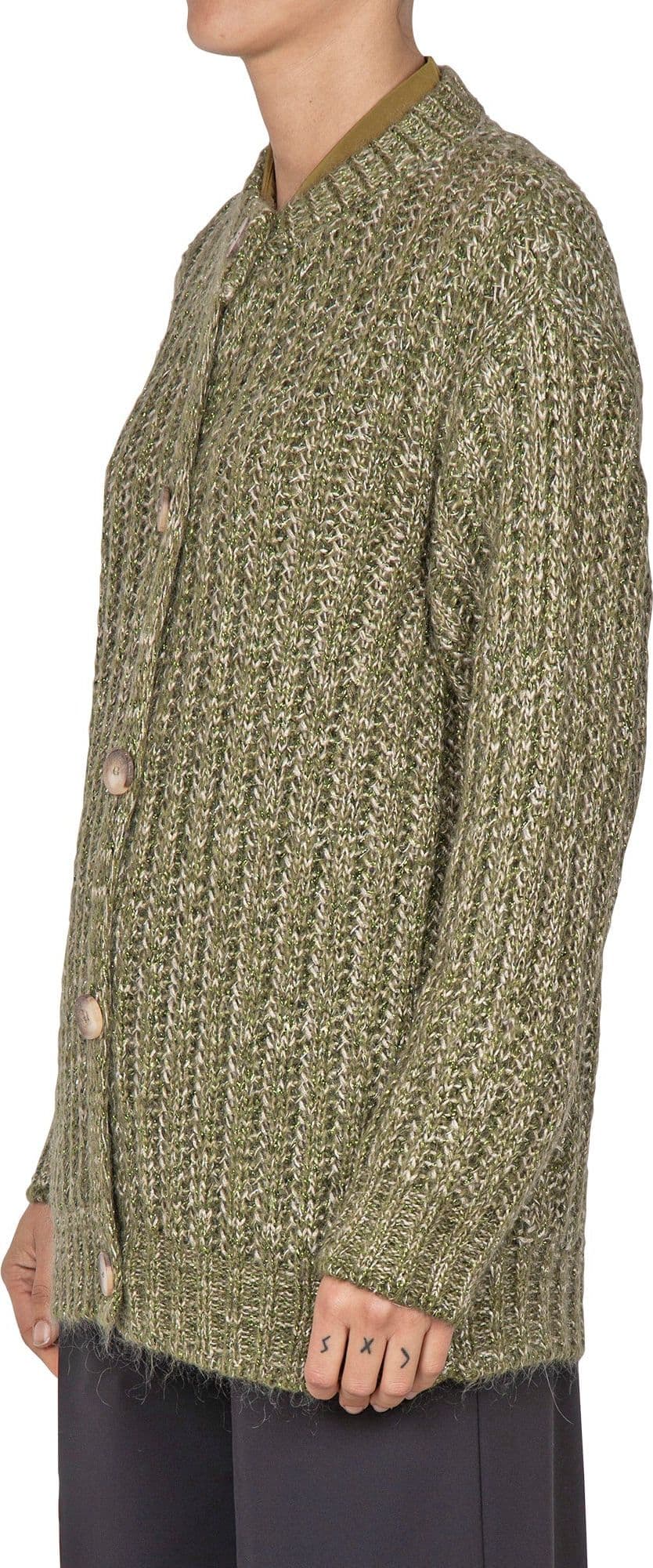 LA FEMME BLANCHE La Femme Blanche - Cardigan - 441809 - Verde da donna in Cardigan Drestige - Casamassima, commercioVirtuoso.it