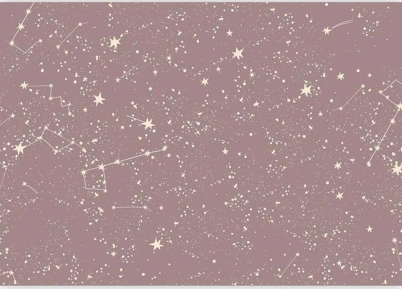 Carta da parati - Night Sky - Artistic Constellations and Stars in Pastel Shades in Carta da parati Collezione Casa - Trebisacce, commercioVirtuoso.it