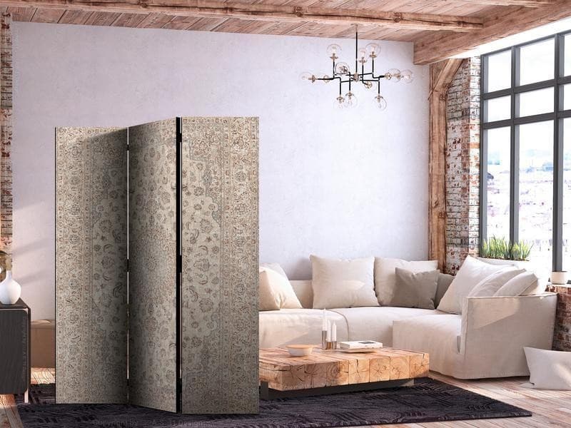 Paravento - Desert Nights - Ornamented Persian Carpet in Muted Colors in Paraventi Collezione Casa - Trebisacce, commercioVirtuoso.it